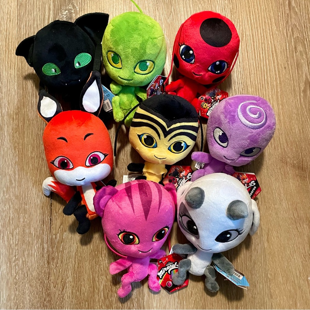 RARE! Miraculous Ladybug Kwamis - Full Set of 8 - Collectible items!